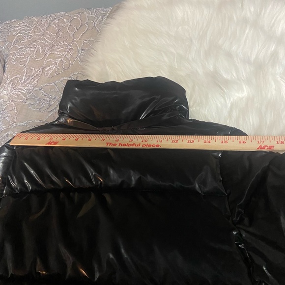 BCBGeneration Shiny Black Water Resistant Puffer Jacket - Picture 16 of 16